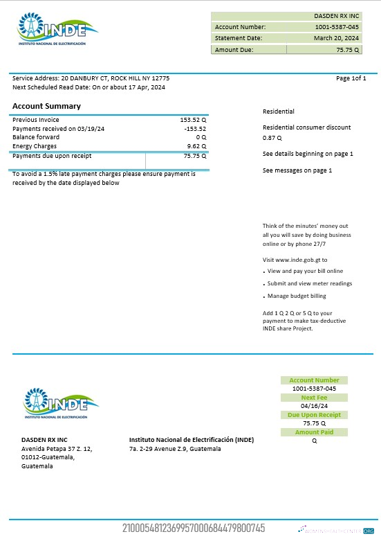 Hong Kong CLP Power Hong Kong Limited business utility bill template in Word and PDF formats